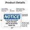 Signmission Please Use A Clean Plate For Each Trip To, 24 in W x Rectangle, Plastic OS-2PACK-NS-P-1824-L-17609 - alternate 2